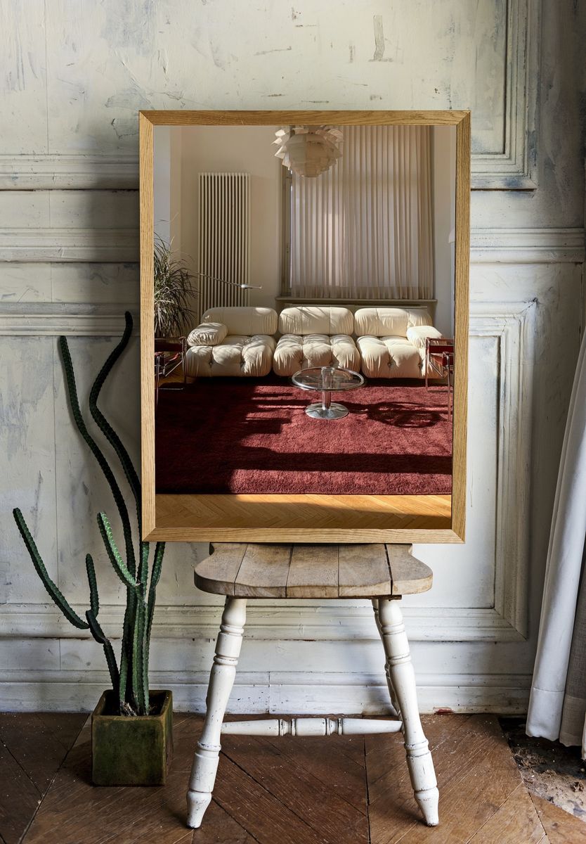 Sunlit Modern Living Room Photography Poster. room preview