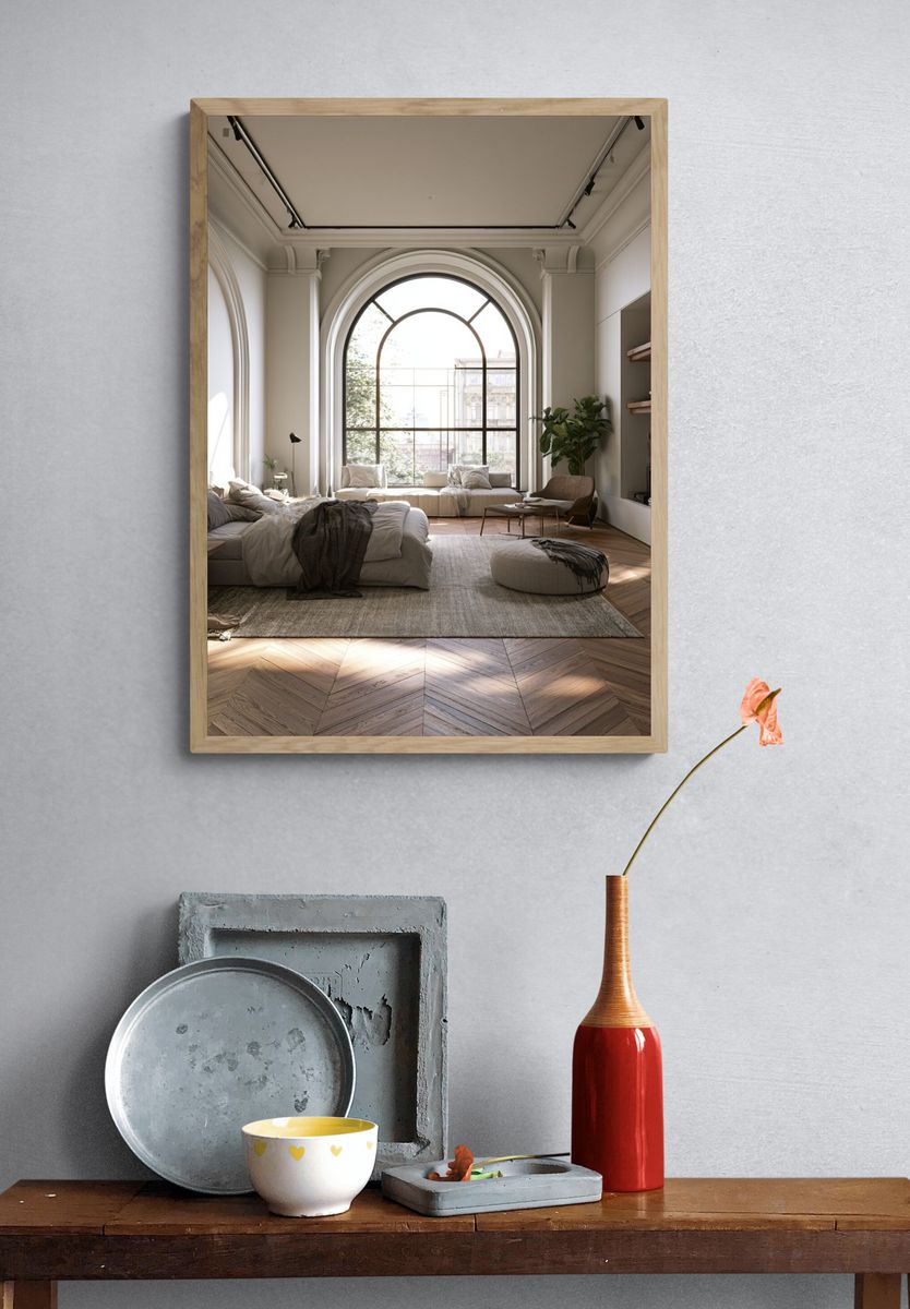 Elegant Arched Interior Photography Poster. — room view 3