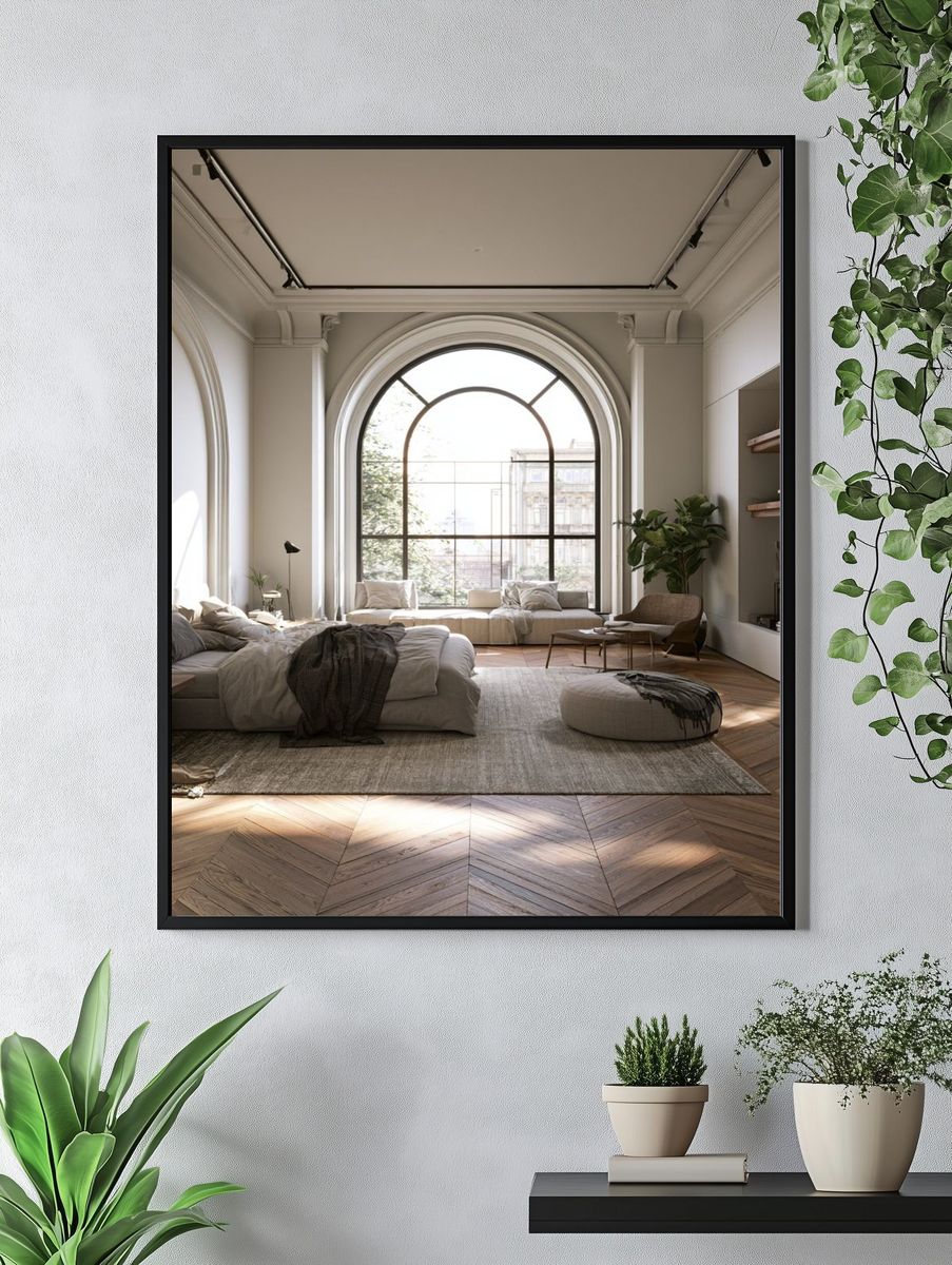 Elegant Arched Interior Photography Poster. — room view 4