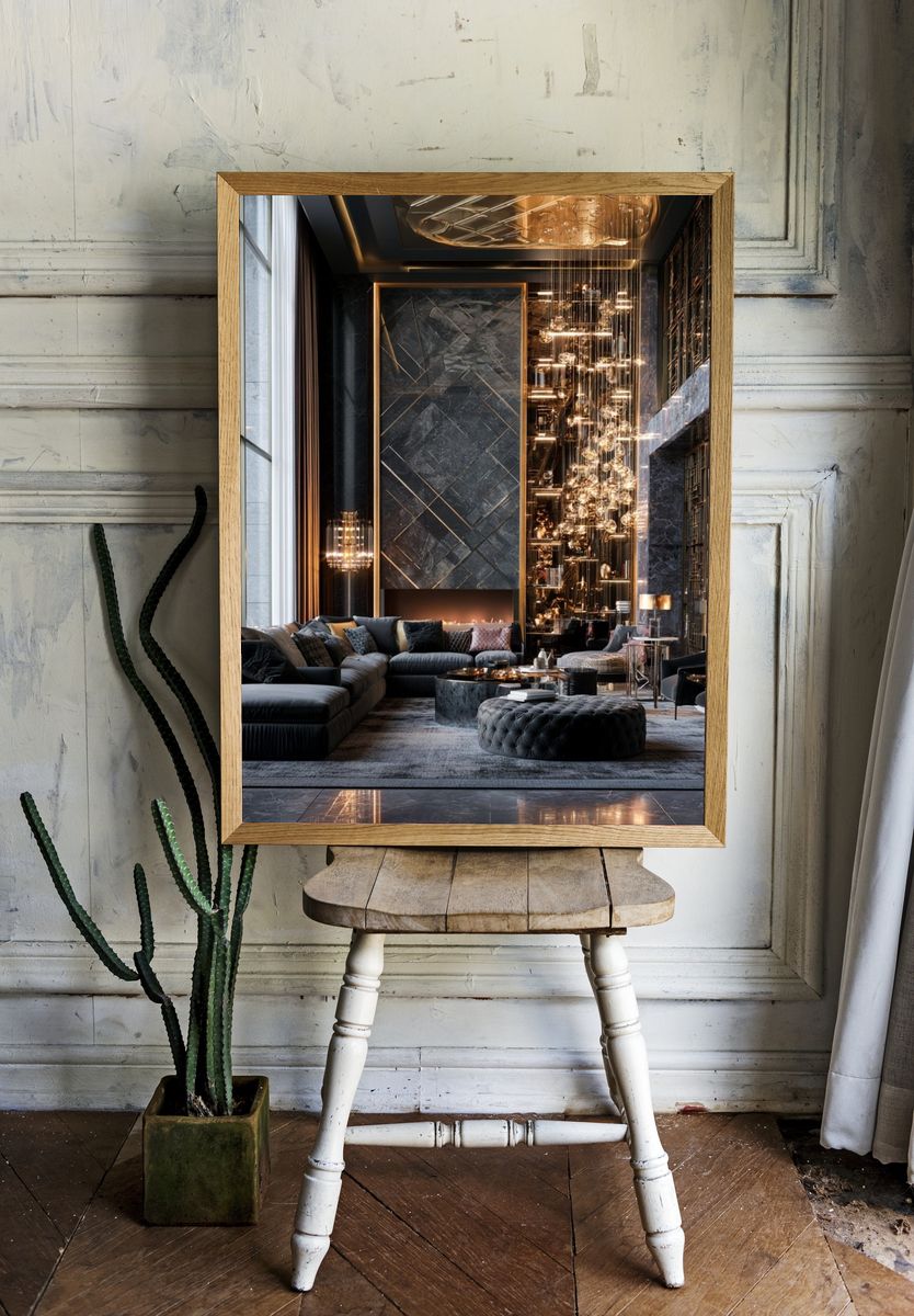 Luxury Modern Living Room Photography Poster. room preview
