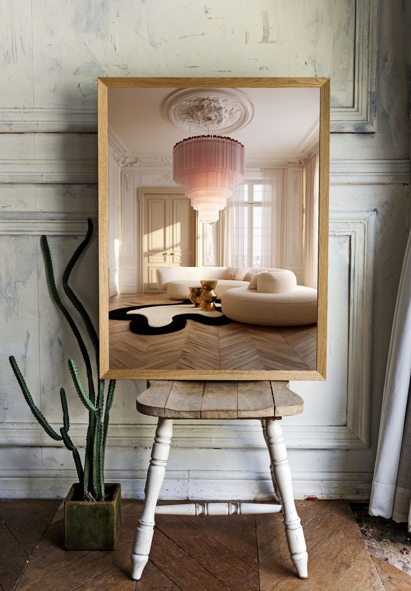 Parisian Luxury Interior Photography Poster. — room view 1