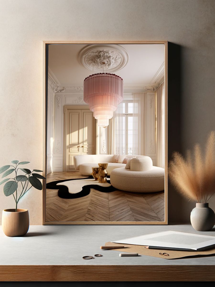 Parisian Luxury Interior Photography Poster. — room view 2