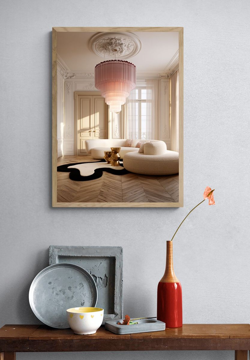 Parisian Luxury Interior Photography Poster. — room view 3