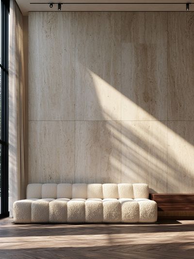 Sunlit Minimalist Interior Photography Poster.