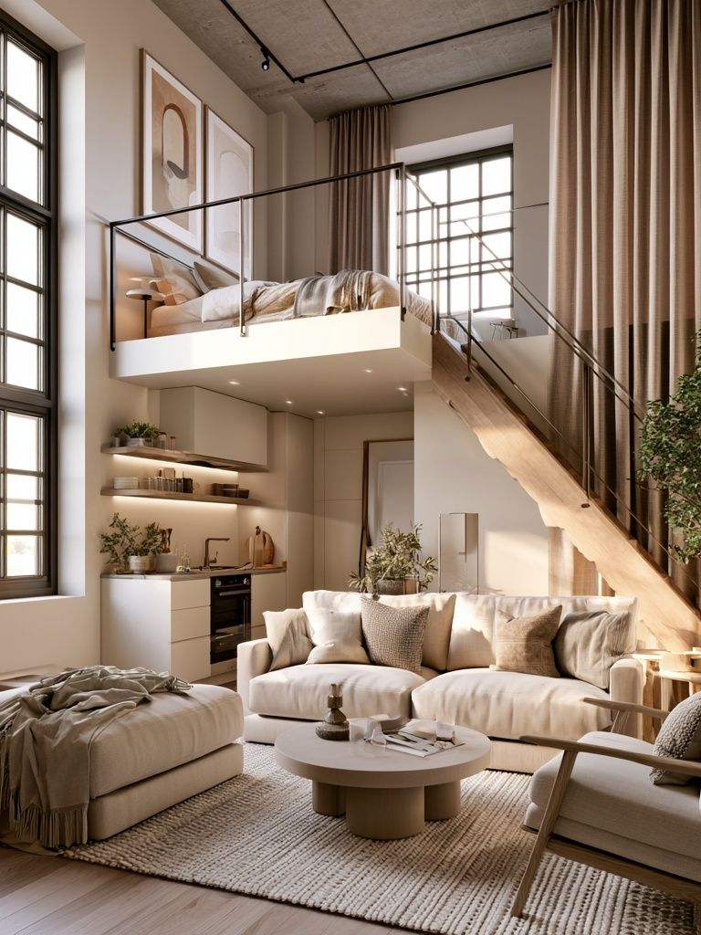 Modern Loft Interior Photography Poster. poster — photography art