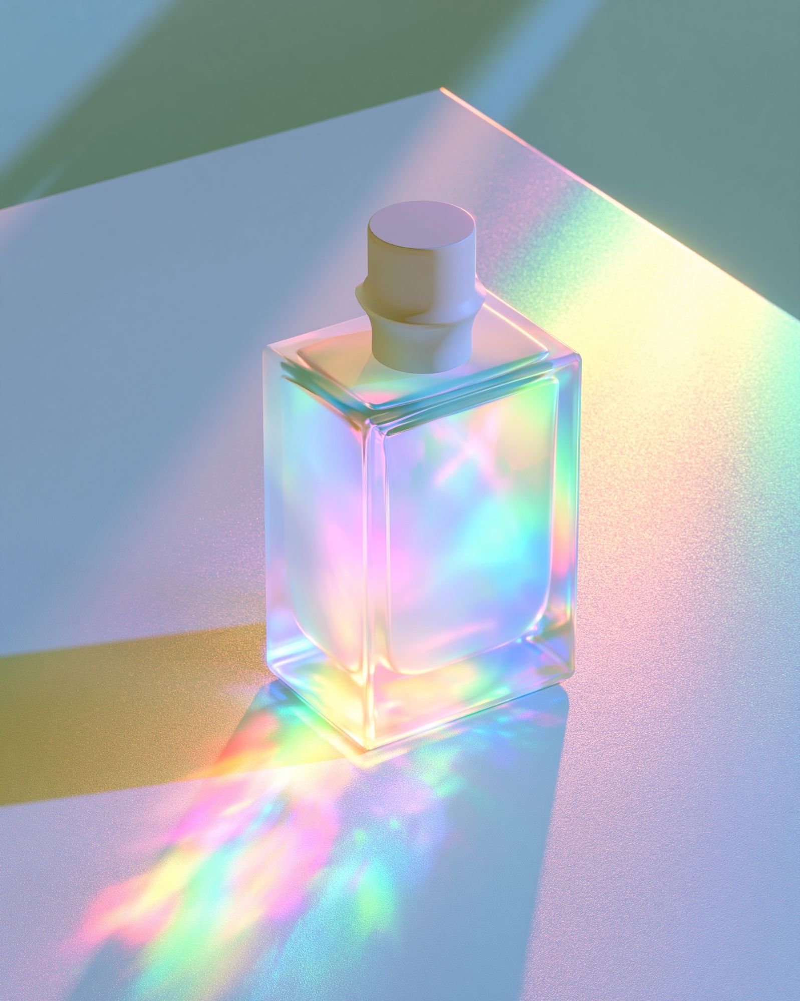 Iridescent Perfume Bottle Abstract Print. poster detail