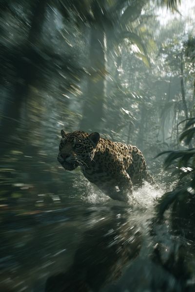 Leaping Jaguar
