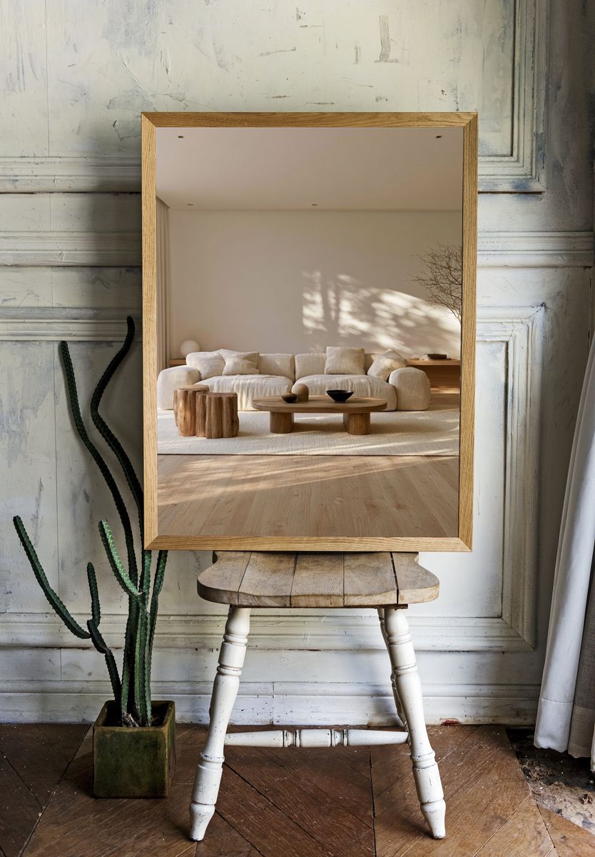Japandi Living Room Interior Print. room preview