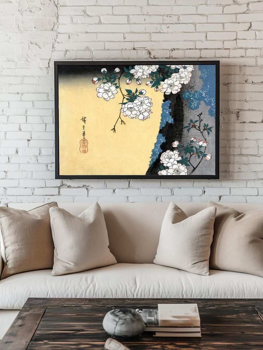Cherry Blossom — Japanese Art Print. — room view 1