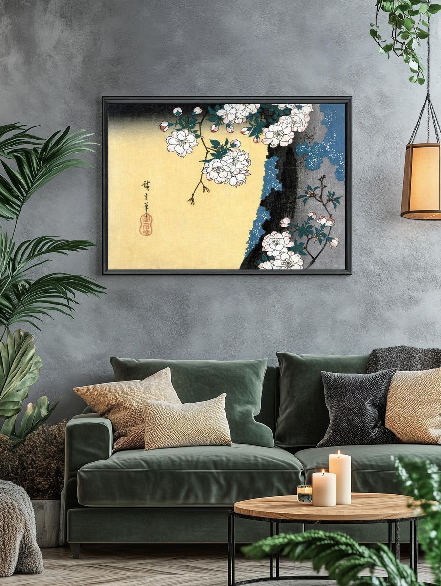 Cherry Blossom — Japanese Art Print. — room view 4