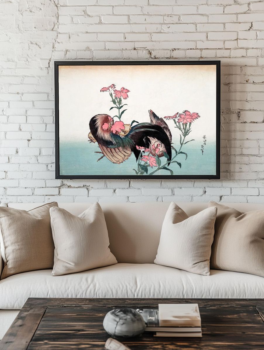 Birds and Flowers — Japanese Art Print. — room view 1