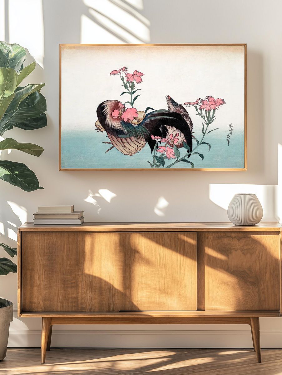 Birds and Flowers — Japanese Art Print. — room view 3
