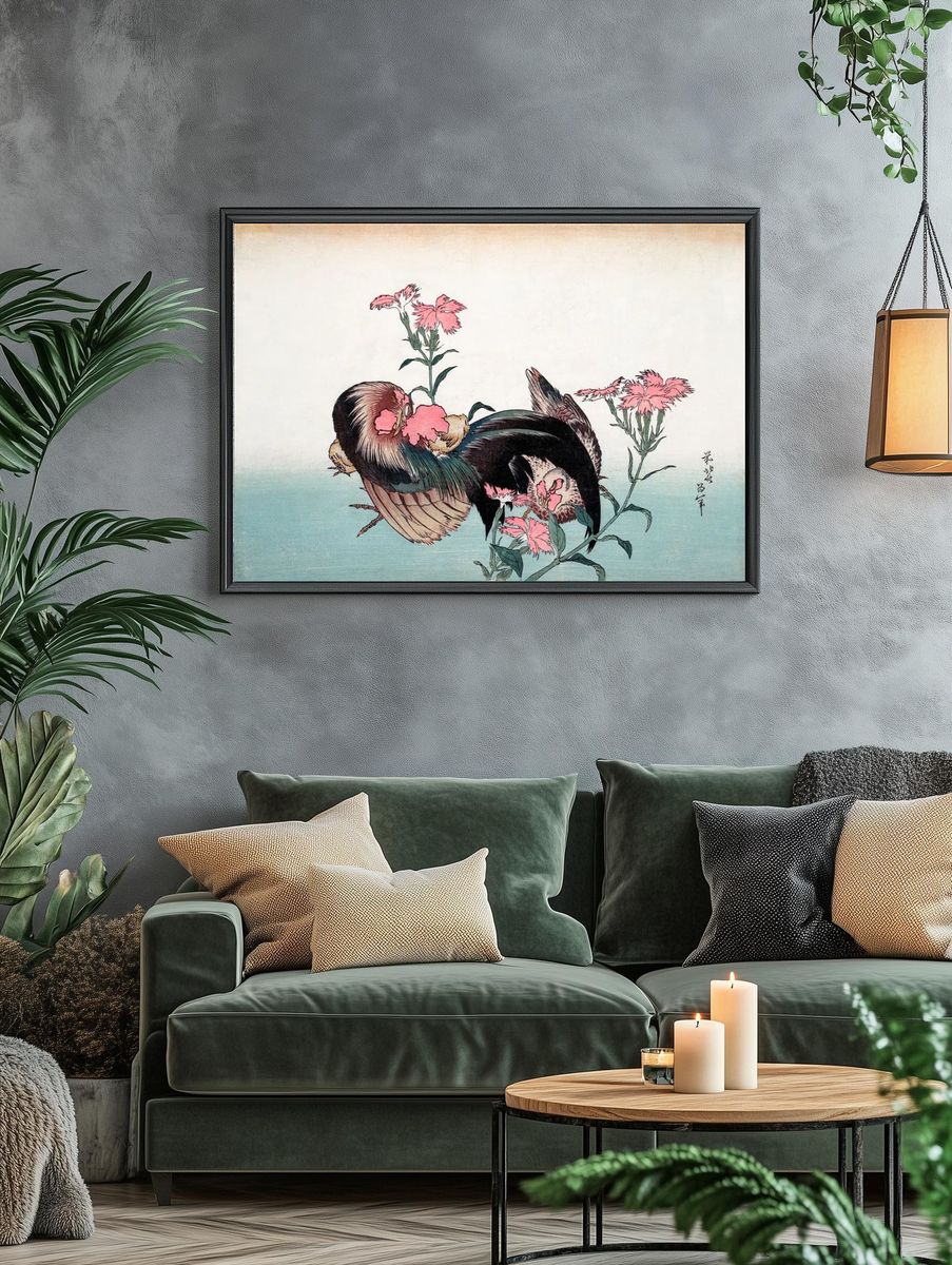 Birds and Flowers — Japanese Art Print. — room view 4