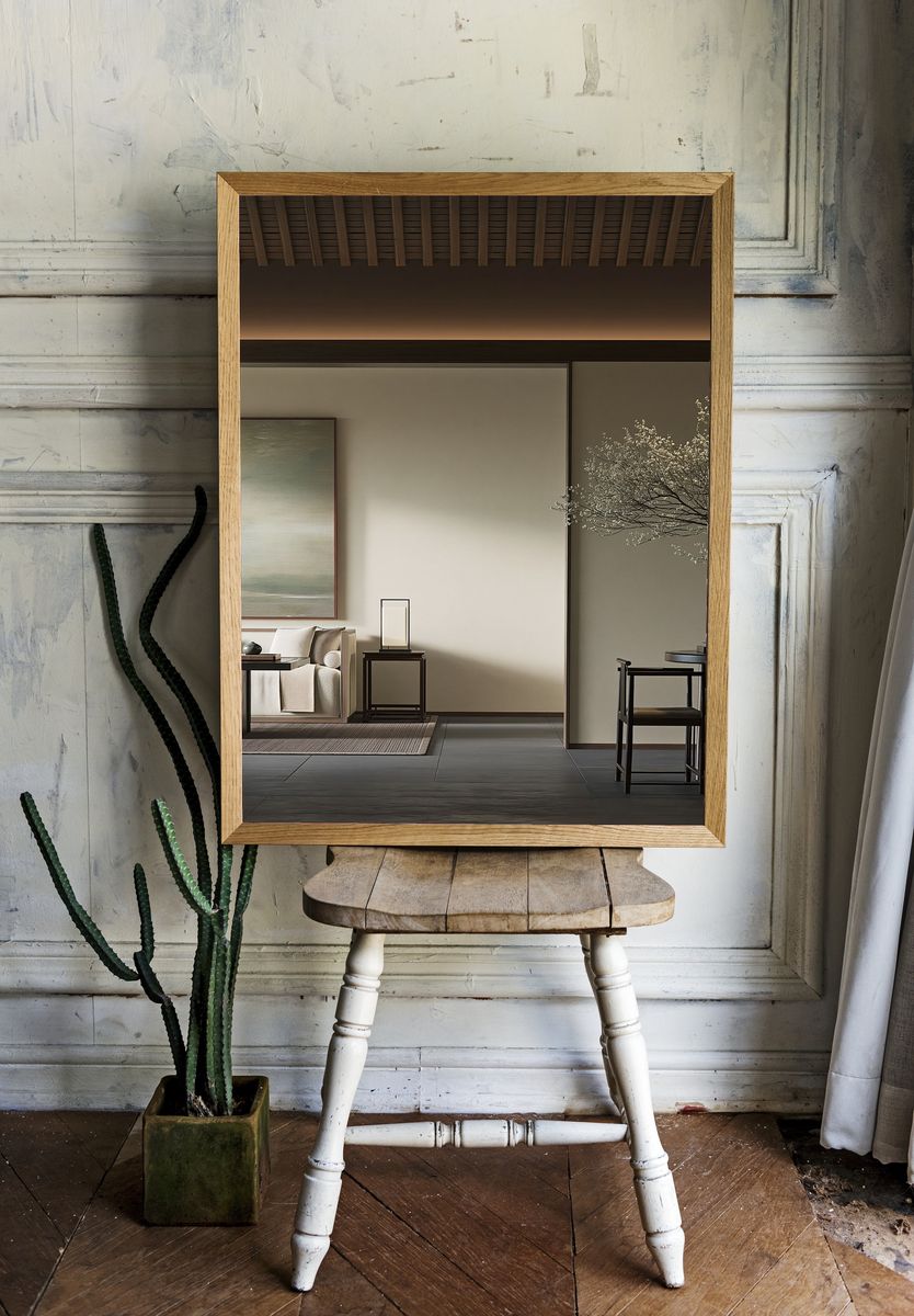Japandi Living Room Interior Print. room preview