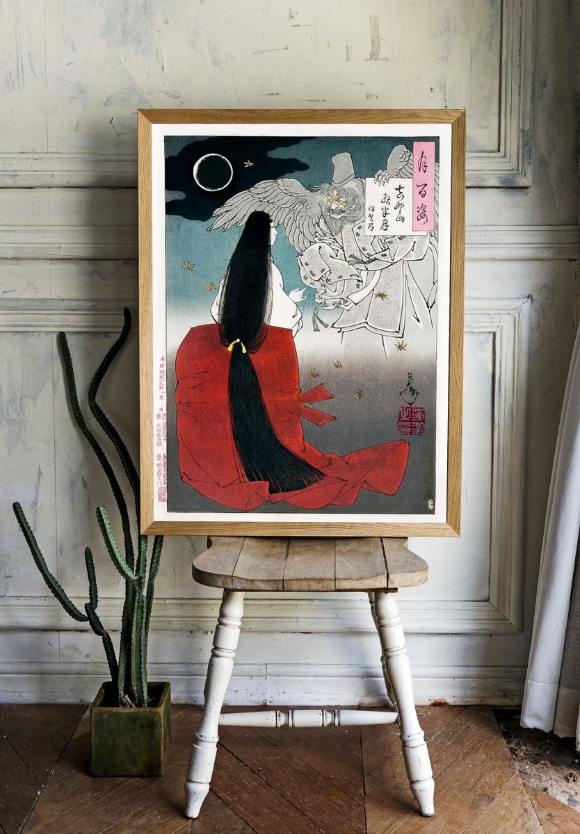 Mythical Encounter — Japanese Art Print. — room view 1