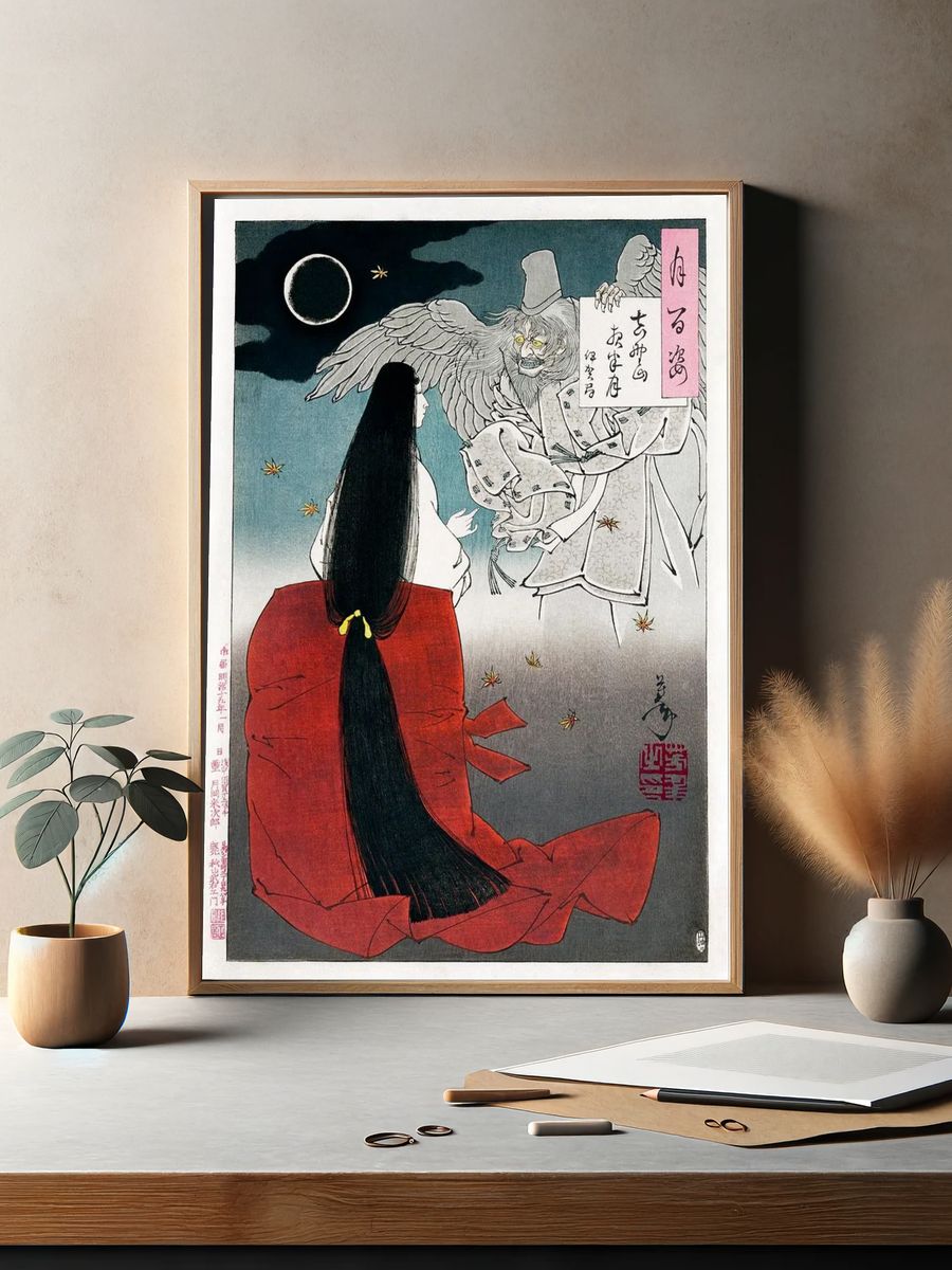 Mythical Encounter — Japanese Art Print. — room view 2