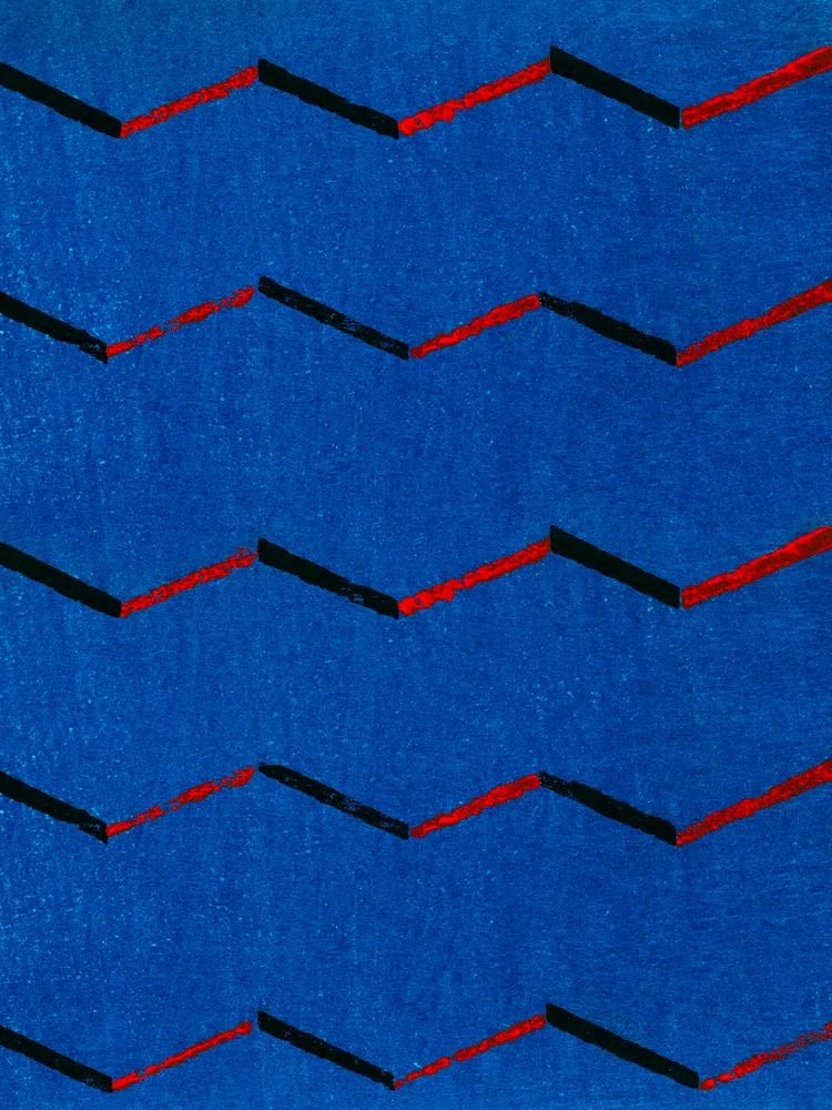 Vintage woodblock print Japanese textile. poster — fine-art art