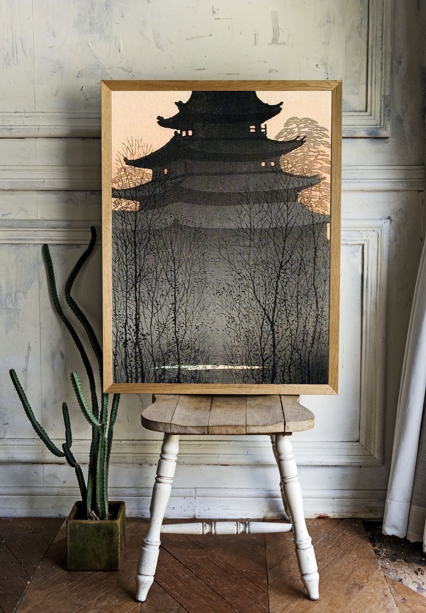 Nagoya Castle (ca.1932) print high. — room view 1