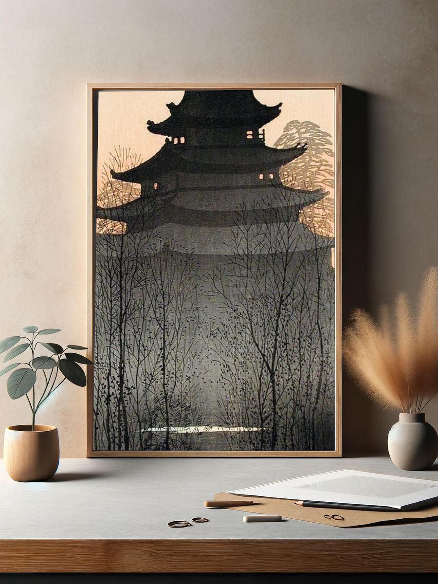 Nagoya Castle (ca.1932) print high. — room view 2