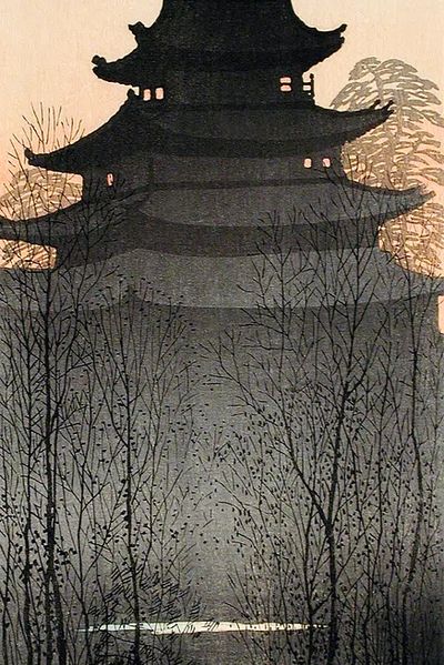 Nagoya Castle (ca.1932) print high.
