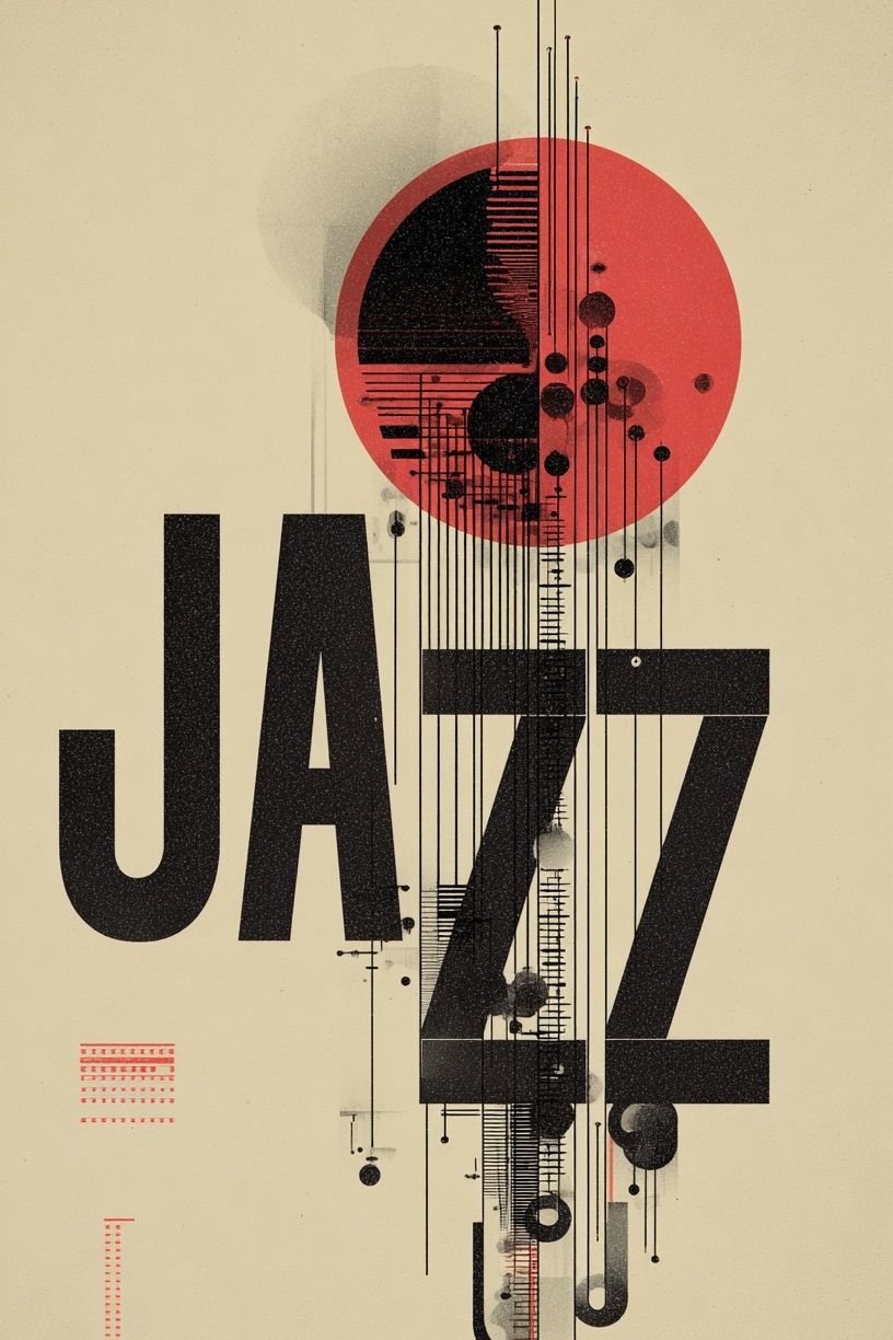 Jazz — Typography Print. poster — typography art