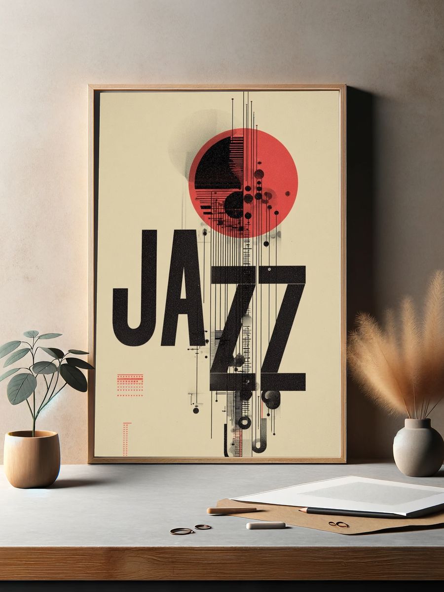 Jazz — Typography Print. — room view 2