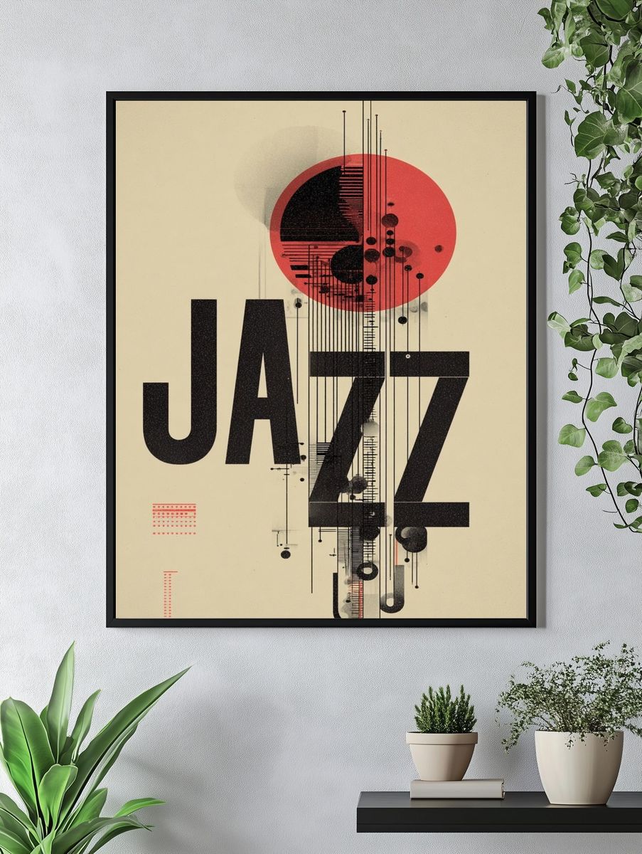Jazz — Typography Print. — room view 4