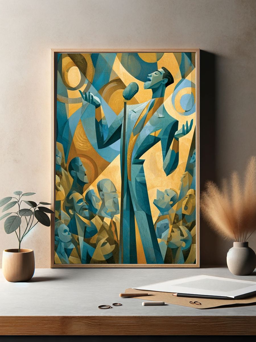 Jazz Singer — Fine-Art Print. — room view 2