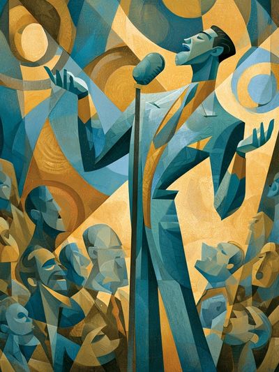 Jazz Singer — Fine-Art Print. poster