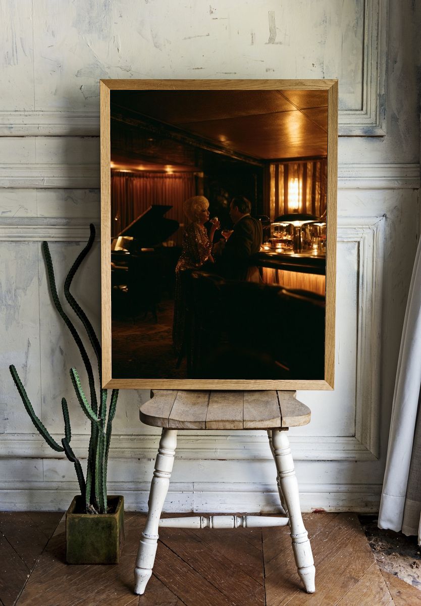Jazz Club Night Photography Poster. — room view 1