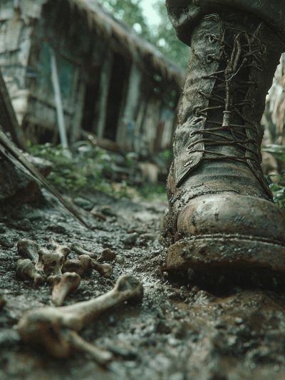 Muddy Jungle Boot Photography Poster. poster print