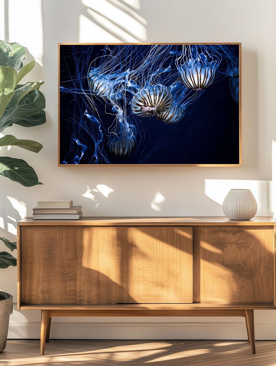 Jellyfish swimming. — room view 3