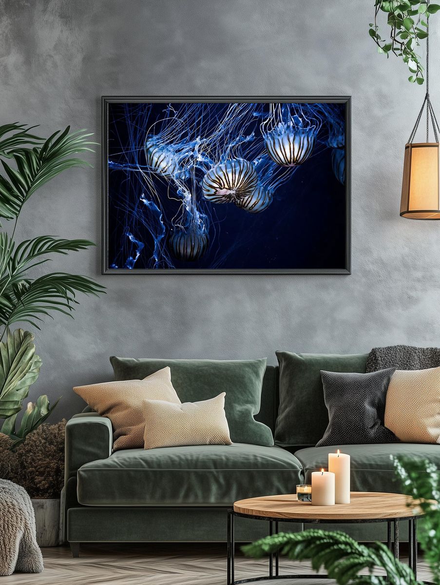 Jellyfish swimming. — room view 4
