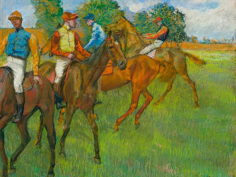 Jockeys on Horses — Fine Art Print. poster detail
