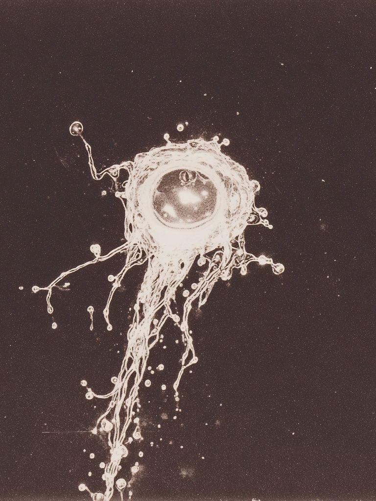 Abstract Jellyfish Illustration Poster. poster detail