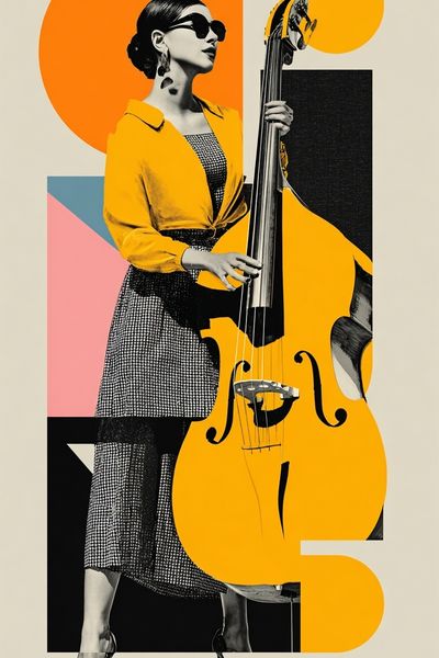 Jazz Musician — Retro Print.