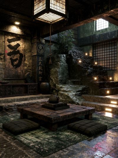 Japanese Zen Interior Photography Poster. poster