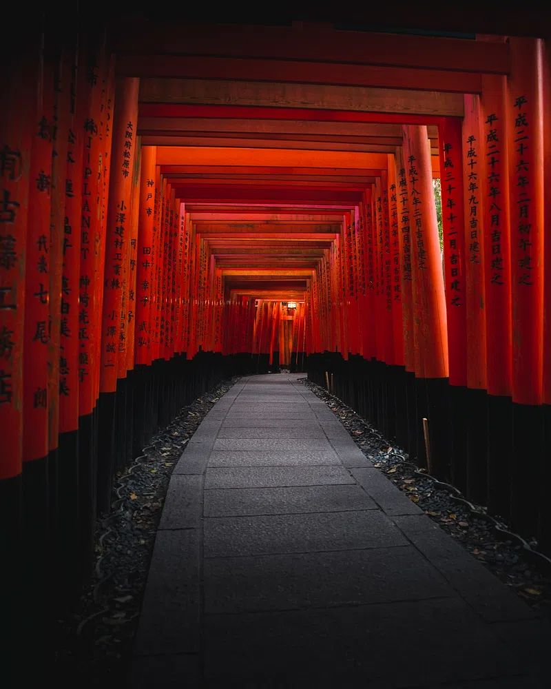 Fushimi Inari Torii Tunnel Print. poster detail