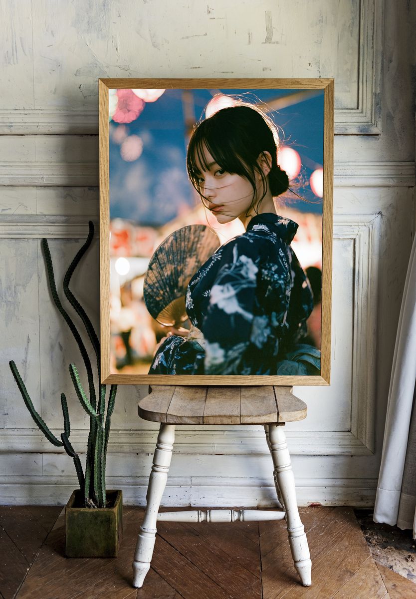 Japanese Portrait Photography Poster. room preview