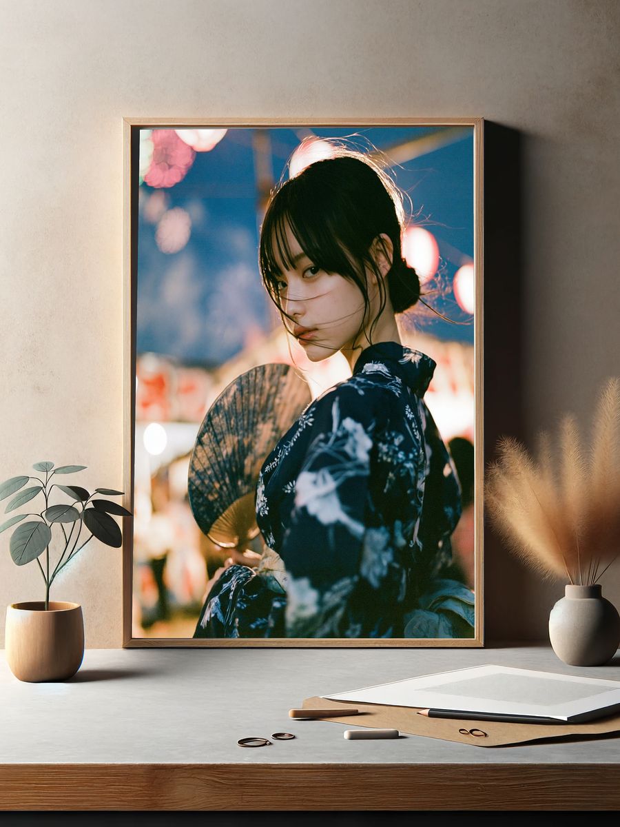 Japanese Portrait Photography Poster. — room view 2
