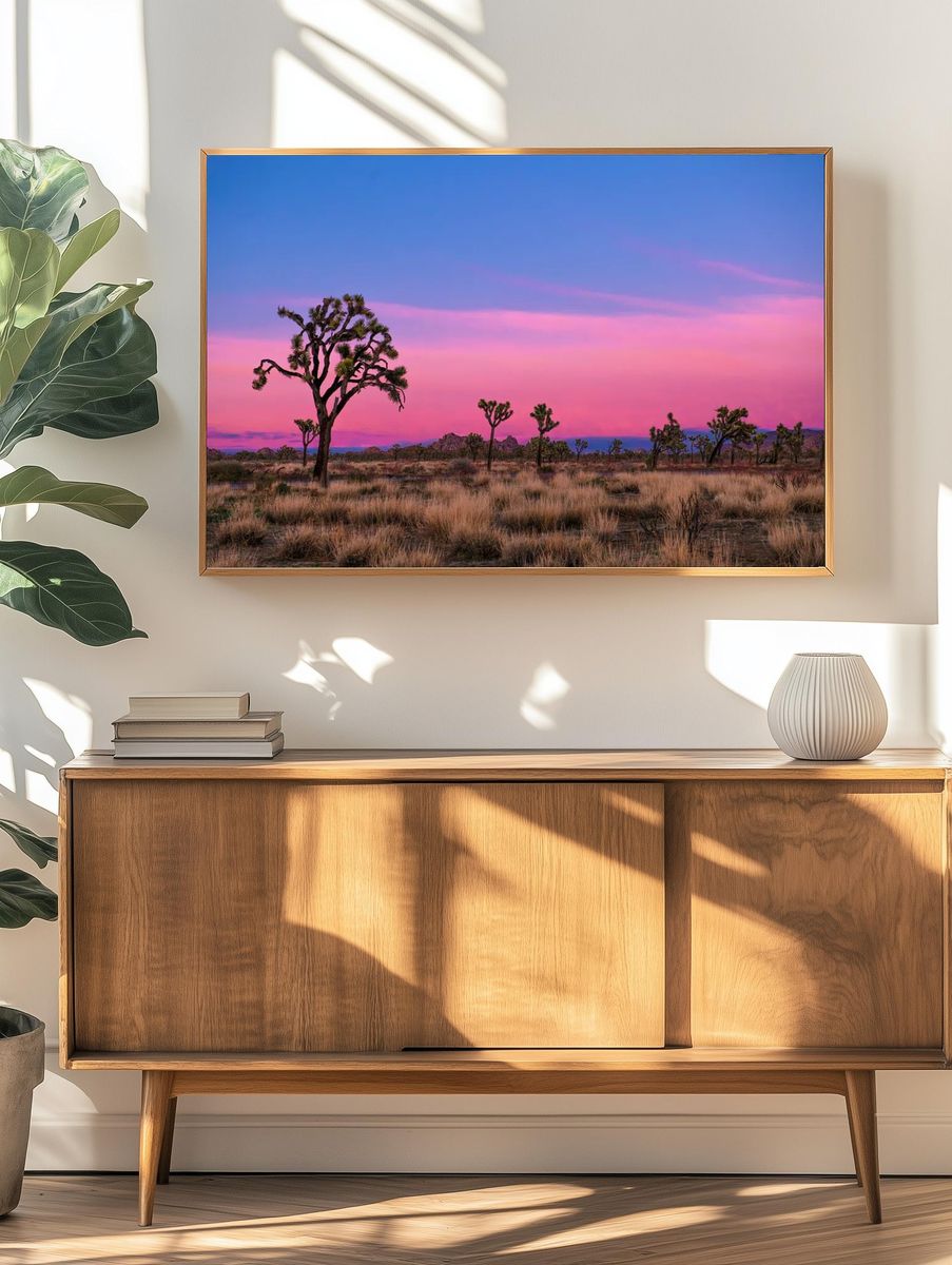 Joshua Tree Sunset Poster. — room view 3