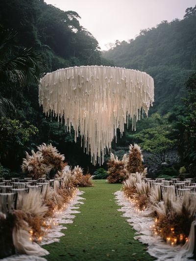 Jungle Wedding Chandelier Photography Poster.