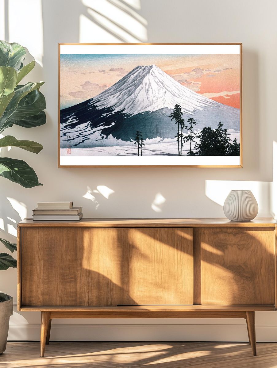 Mount Fuji — Japanese Woodblock Print Poster. — room view 3