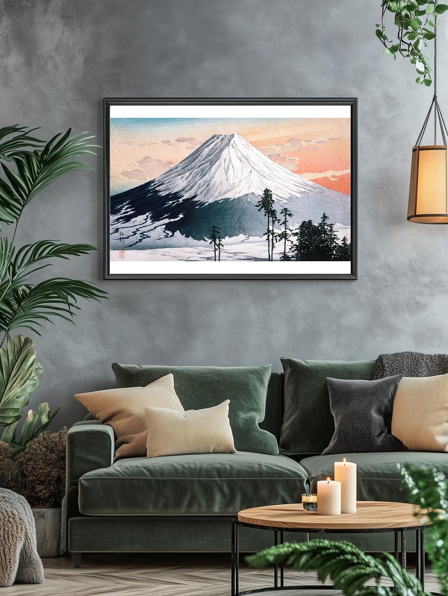 Mount Fuji — Japanese Woodblock Print Poster. — room view 4