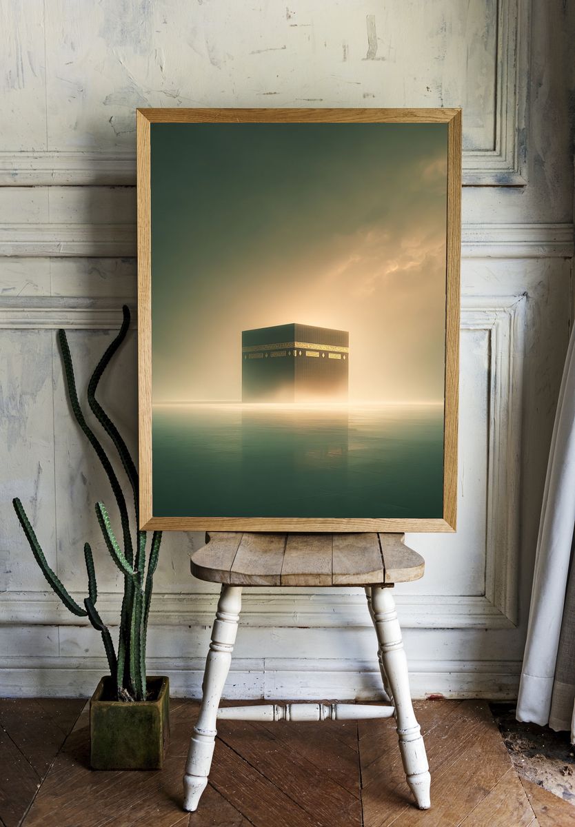 Kaaba in Serenity — Fine Art Print. — room view 1