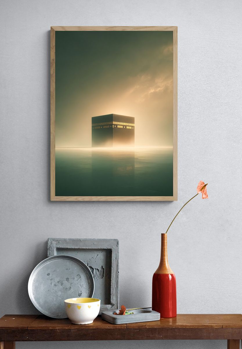 Kaaba in Serenity — Fine Art Print. — room view 3