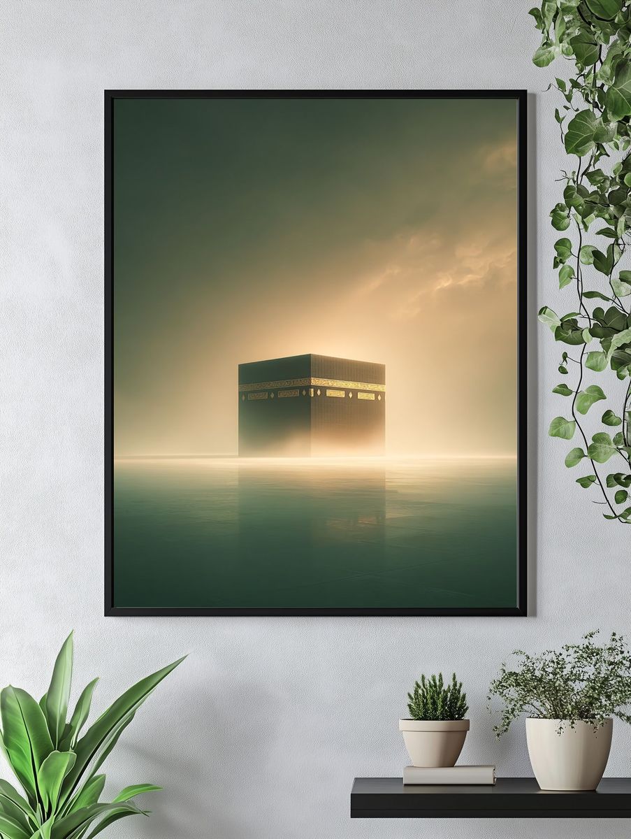 Kaaba in Serenity — Fine Art Print. — room view 4