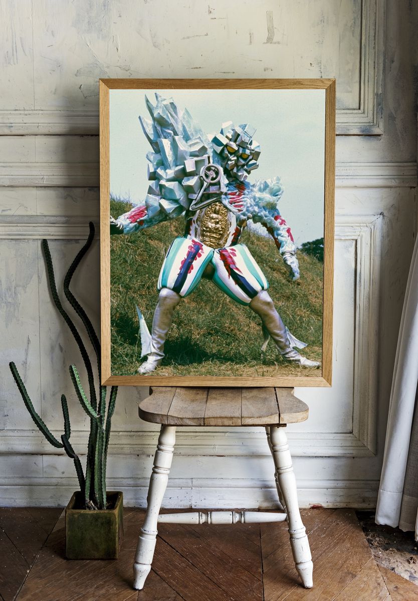 Kaiju Suit Hero Photography Poster. room preview
