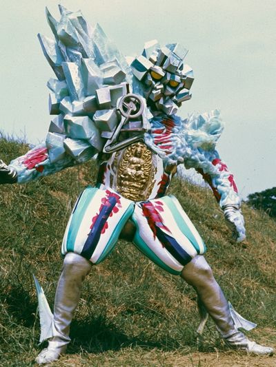 Kaiju Suit Hero Photography Poster. poster