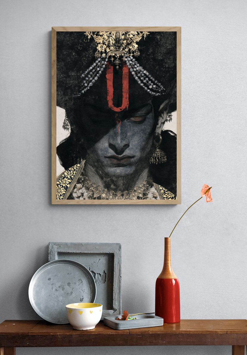 Kali Divine Portrait Print. — room view 3